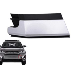 For 2017-2019 Highlander Lower Grille Tow Cover w Silver Strip Left