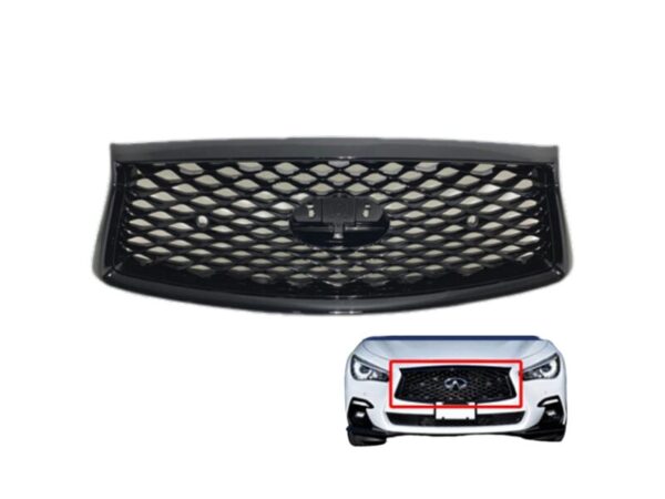 For 2018-2024 Infiniti Q50 Sport Front Bumper Cover W Sensor Hole