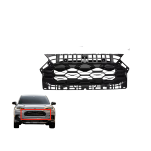 For 23-24 Honda HR-V Front Upper Grille Matte Black with sensor holes Honeycomb