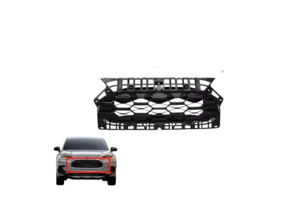 For 23-24 Honda HR-V Front Upper Grille Matte Black with sensor holes Honeycomb