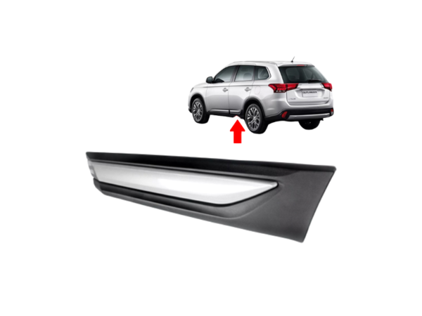 For 2016-2020 Mitsubishi Outlander Door Molding Trim Rear Left