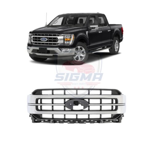 2021-2023 Ford F-150 Lariat Front Bumper Centre Grille Grill Chrome