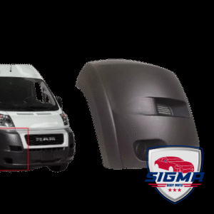 2019-2022 Dodge Pro Master,  Right Front Bumper End Cap Cover GRAY