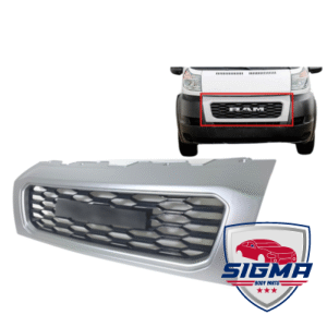 2019-2022 Dodge Pro Master,Center Grille Front Bumper Silver Grille Surround Assembly