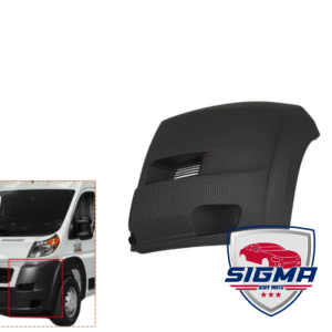 2019-2022 Dodge Pro Master，Left Front Bumper Driver Side End Cap Cover GRAY