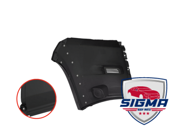 2019-2022 Dodge Pro Master，Left Front Bumper Driver Side End Cap Cover GRAY - Image 4