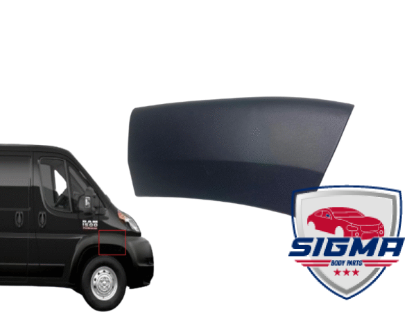 2019-2024 Dodge Pro Master,Right Front Fender Right Molding Trim Flare Passenger DSide