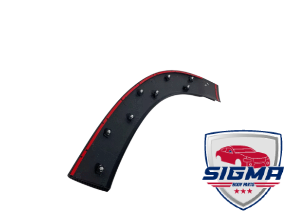 2019-2025  Dodge Pro Master，Left Front Door Flare Trim Molding Black - Image 3