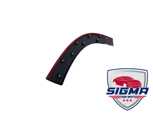 2019-2025  Dodge Pro Master，Left Front Door Flare Trim Molding Black - Image 4