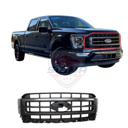 2021-2023 Ford F-150 Lariat Front Bumper Centre Grille Grill Gloss Black