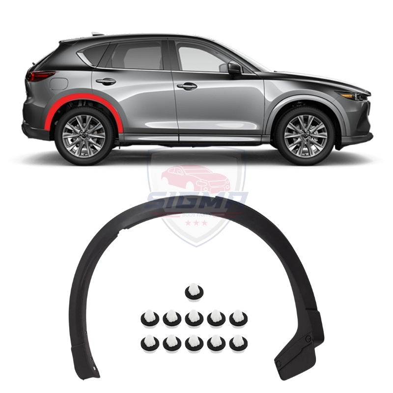 2017–2021 Mazda CX-5 Rear Wheel Fender Flare Right Side with Clips