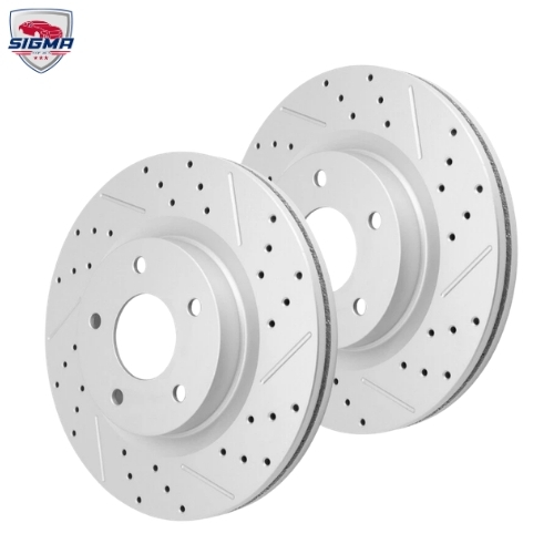 2013–2023 Nissan Altima Front Drilled & Slotted Rotors Kit Performance Upgrade