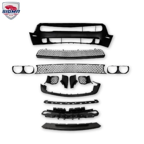 2015-2023 Dodge Challenger Front Bumper Kit Hellcat Style w/Grille Lip