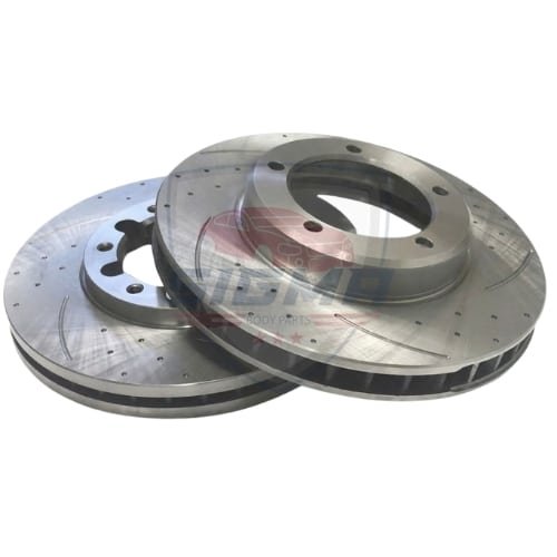 Honda Civic CR-V 2017-2023 Left & Right Rear Drilled Disc Brake Rotors Set - Image 4