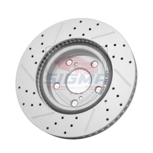 2018-2023 Lexus Toyota Camry,Rav4 Front Drilled & Slotted Brake Rotors Set 3 2018-2023 Lexus Toyota Camry,Rav4 Front Drilled & Slotted Brake Rotors Set - Image 3