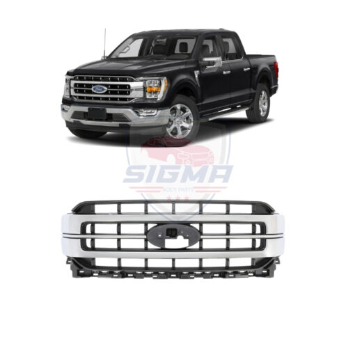 2021-2023 Ford F-150 Lariat Front Bumper Grille Assembly Chrome