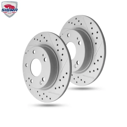 For 2017-2023 Honda Civic Rear Rotors (D:10.24in)