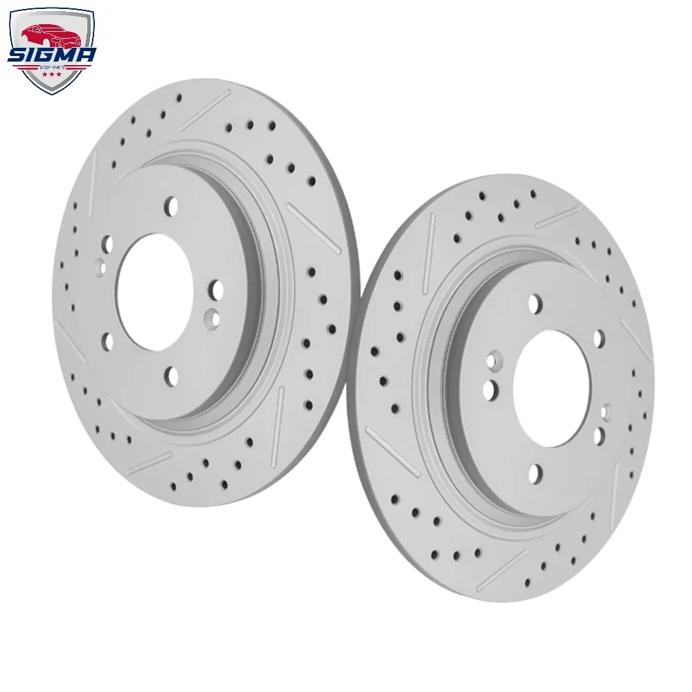 For 2021-2023 Hyundai Sonata Rear Rotors (D:11.18in) For 2021-2023 Hyundai Sonata Rear Rotors (D:11.18in)