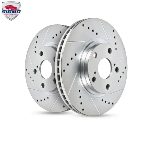 For 2021-2024 Nissan Rogue Front Drilled Slotted Rotors