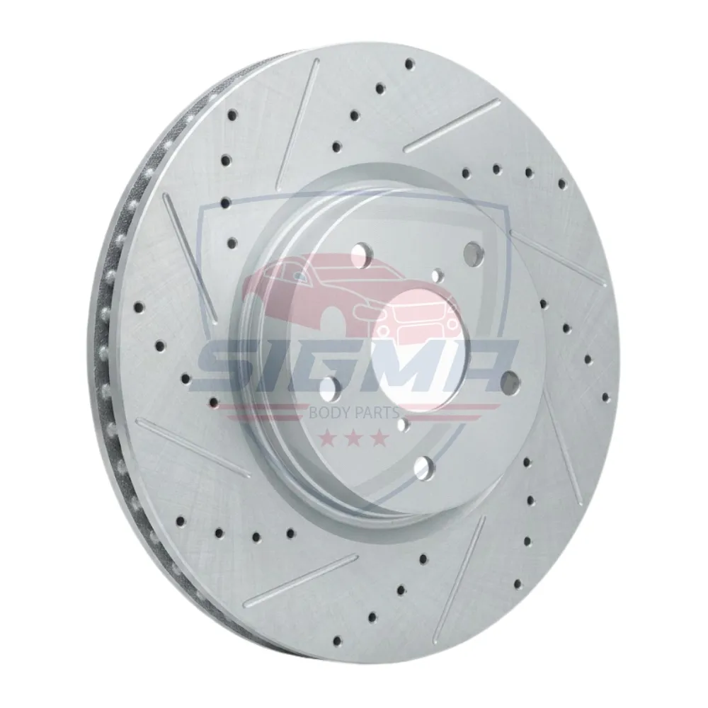 For 2015-2023 Subaru WRX Base Front Drilled Slotted Rotors (D:12.42in) For 2015-2023 Subaru WRX Base Front Drilled Slotted Rotors (D:12.42in) - Image 5