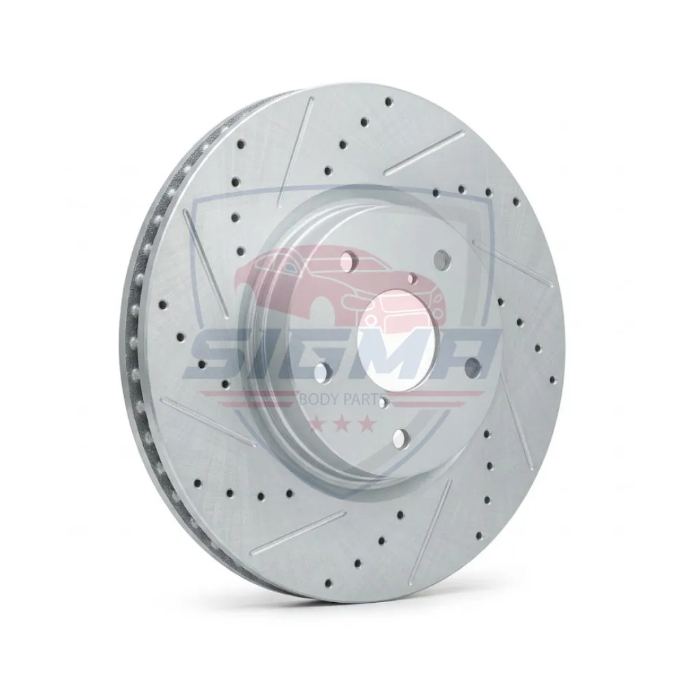 For 2015-2023 Subaru WRX Base Front Drilled Slotted Rotors (D:12.42in) For 2015-2023 Subaru WRX Base Front Drilled Slotted Rotors (D:12.42in) - Image 4