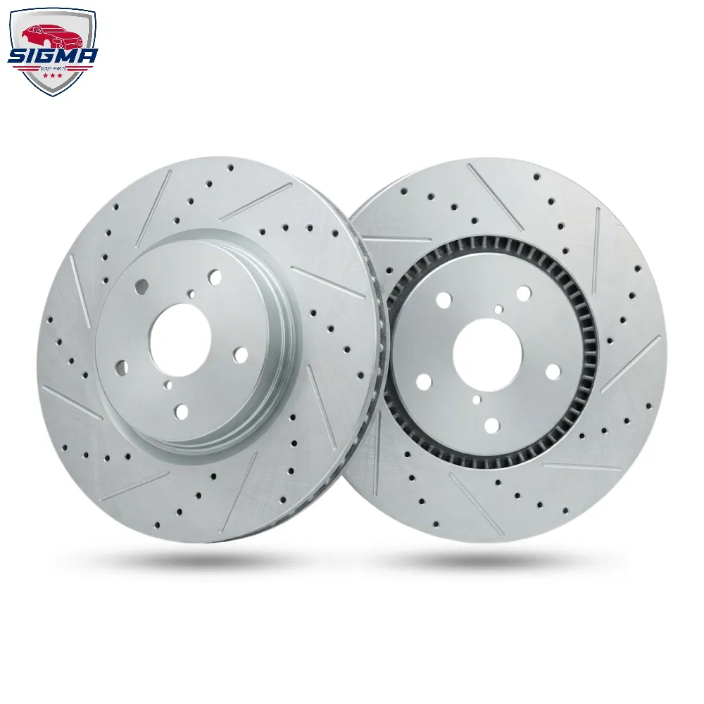 For 2015-2023 Subaru WRX Base Front Drilled Slotted Rotors (D:12.42in) For 2015-2023 Subaru WRX Base Front Drilled Slotted Rotors (D:12.42in)