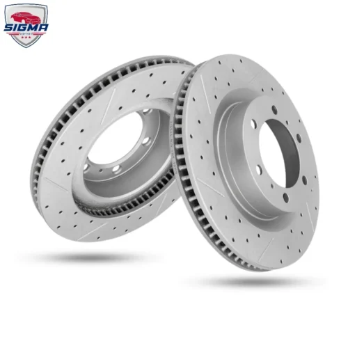 For Toyota 4Runner 2010-2023 (SR5) front rotors with drilled slotted