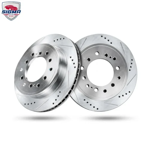 For Toyota 4Runner 2010-2023 (SR5) Rear rotors with drilled slotted (D: 13)
