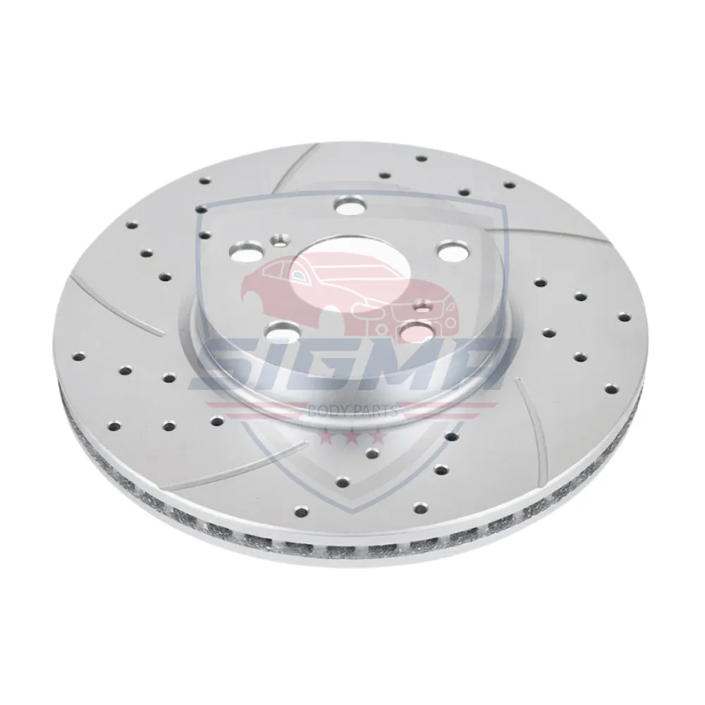For Toyota Corolla 2014-2020 (LE) Front rotors with drilled slotted (D: 10.75) For Toyota Corolla 2014-2020 (LE) Front rotors with drilled slotted (D: 10.75) - Image 5