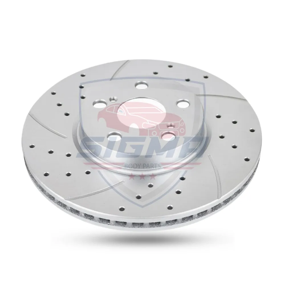 For Toyota Corolla 2014-2020 (LE) Front rotors with drilled slotted (D: 10.75) For Toyota Corolla 2014-2020 (LE) Front rotors with drilled slotted (D: 10.75) - Image 2