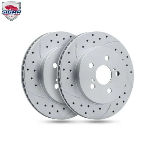 For Toyota Corolla 2014-2020 (LE) Rear rotors with drilled slotted (D: 50)