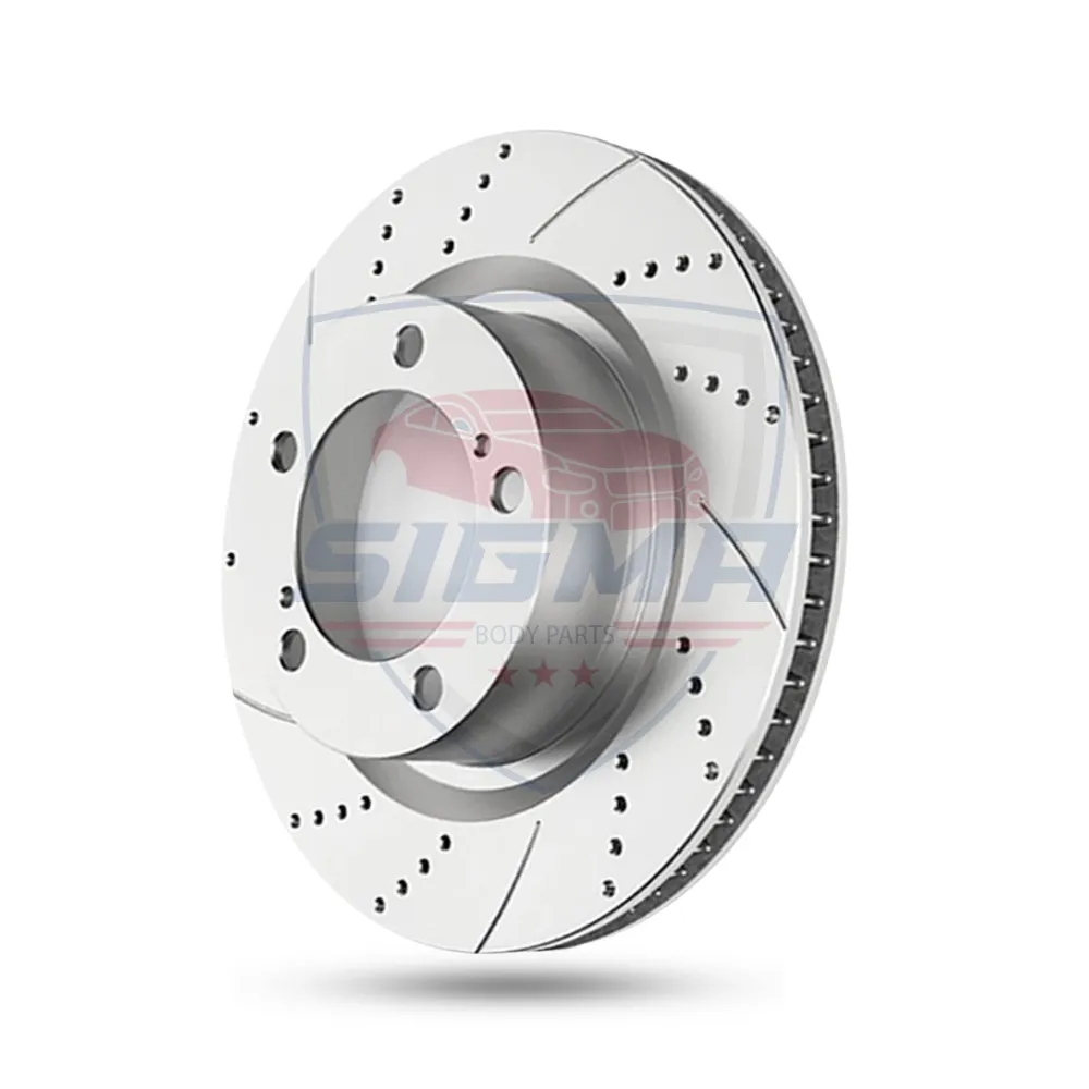 For Toyota Tundra 2007-2021 (SR5) front rotors with drilled slotted For Toyota Tundra 2007-2021 (SR5) front rotors with drilled slotted - Image 3